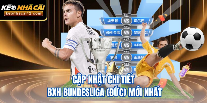 Cập nhật chi tiết BXH Bundesliga (Đức) mới nhất