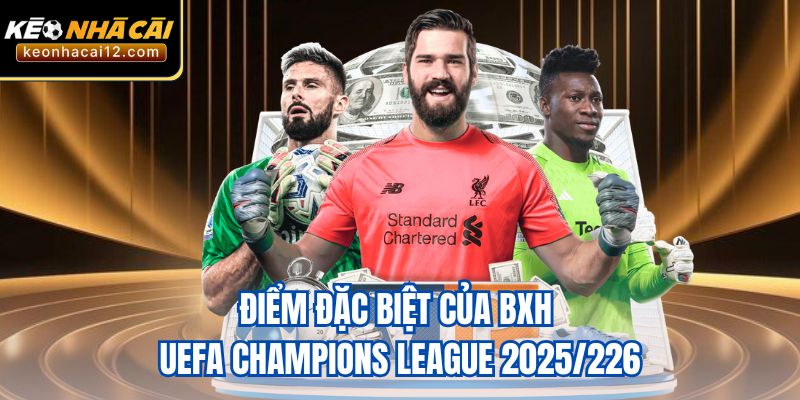 Điểm đặc biệt của BXH UEFA Champions League 2025/226